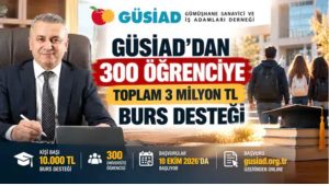 GÜSİAD 2026–2027 Dönemi Üniversite Burs Başvuruları 10 Ekim’de Başlıyor